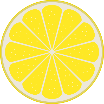 Lemon slice by Rones clipart
