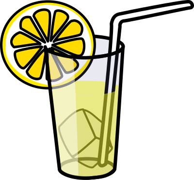 Lemonade glass clipart