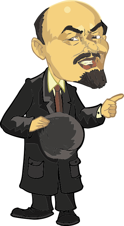 Lenin Caricature 2 clipart