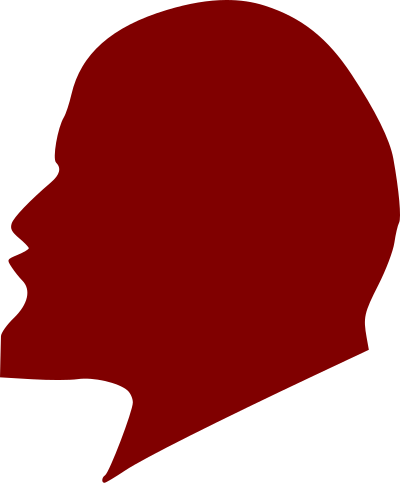 Lenin from the side clipart