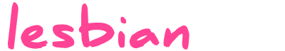 Lesbian in bright pink text no outline clipart