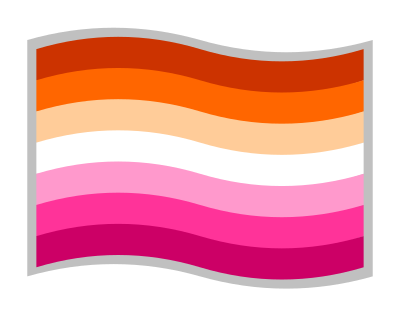 Lesbian pride flag clipart