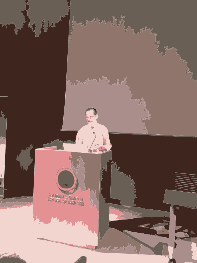 Lessig Speaking in Beirut clipart