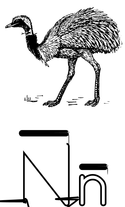 Letra Ã‘ de Ã±andÃº para colorear clipart