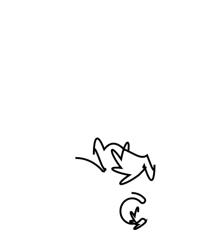 Letra C de casa clipart