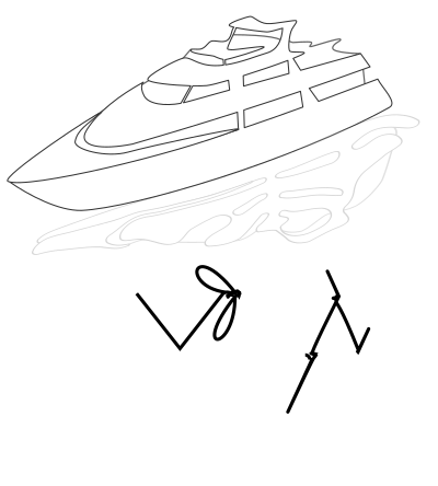 Letra Y de yate clipart