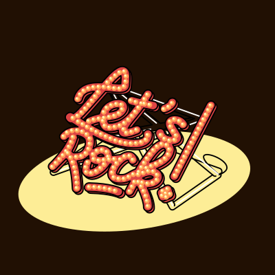 Let's rock spotlight clipart