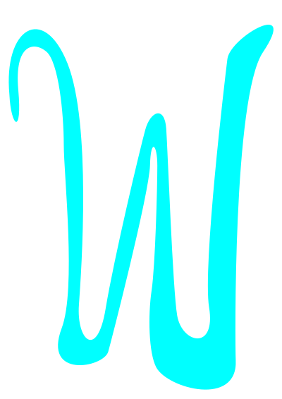 Letter W clipart