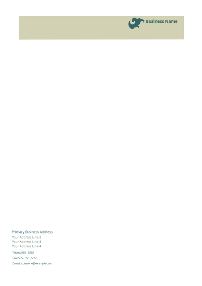 Letterhead Template clipart