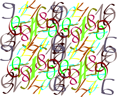 Letters and Numbers Mixture clipart