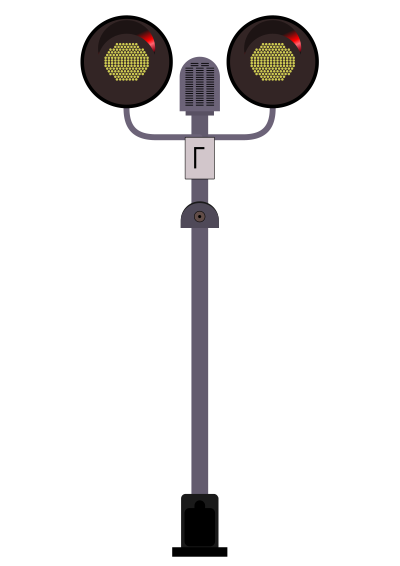 Level crossing clipart