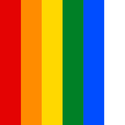 LGBT gay pride flag stripes vertical square clipart