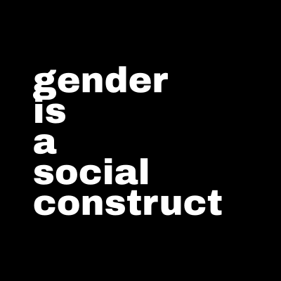 LGBT gender is a social construct nonbinary sign clipart