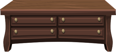 Low wooden cabinet from Glitch clipart
