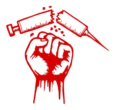 Lucha obrera contra la droga clipart