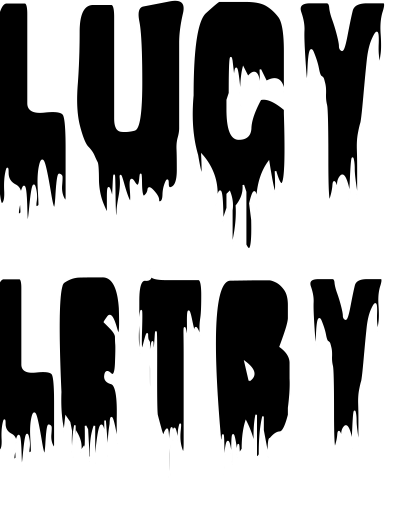 Lucy Letby blood drip in black clipart