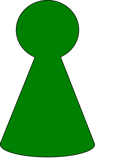 Ludo Piece - Green clipart