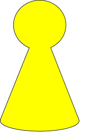 Ludo Piece - Mustard Yellow clipart