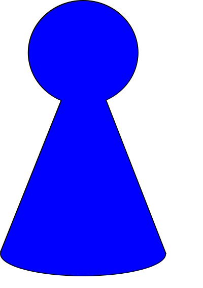 Ludo Piece - Peacock Blue clipart
