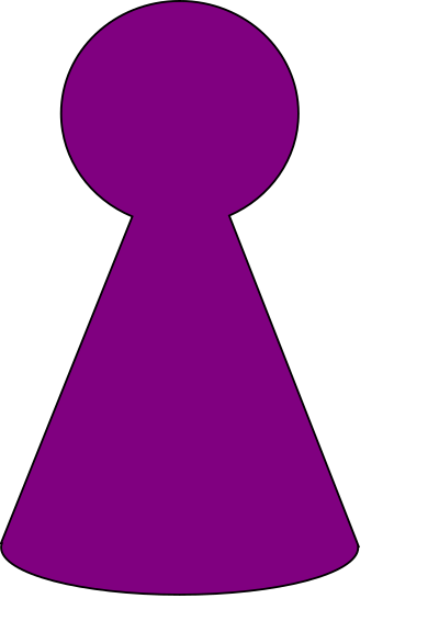 Ludo Piece - Plum Purple clipart