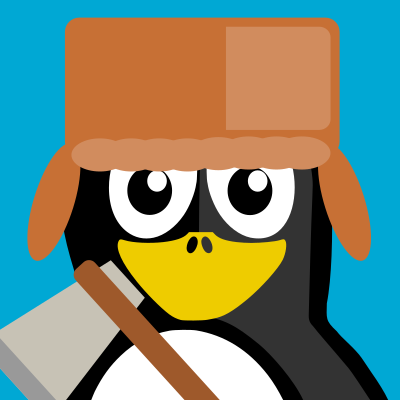 Lumberjack Penguin clipart