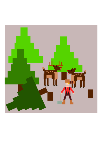 Lumberjack sketch clipart