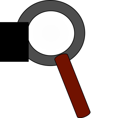 LUPA, MAGNIFIER clipart