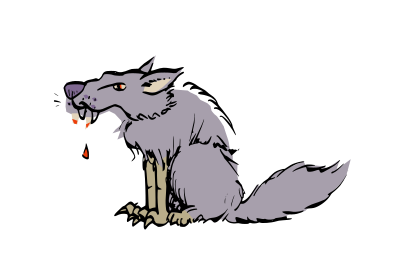 Lupus vampiris clipart
