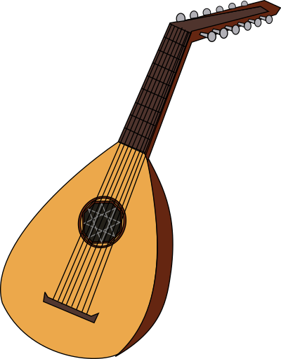 Lute 1 clipart