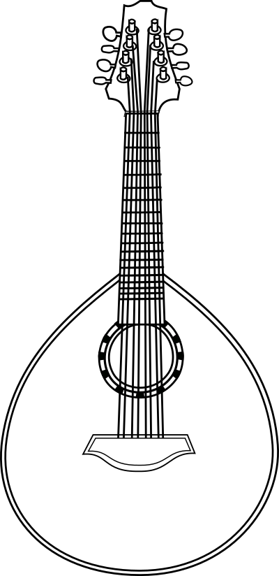Lute 2 clipart