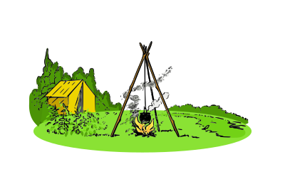 Lutz - campfire colored clipart