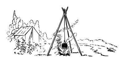 Lutz - campfire outline clipart