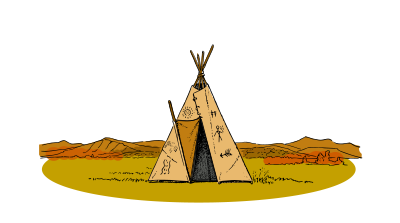 Lutz - tepee colored clipart