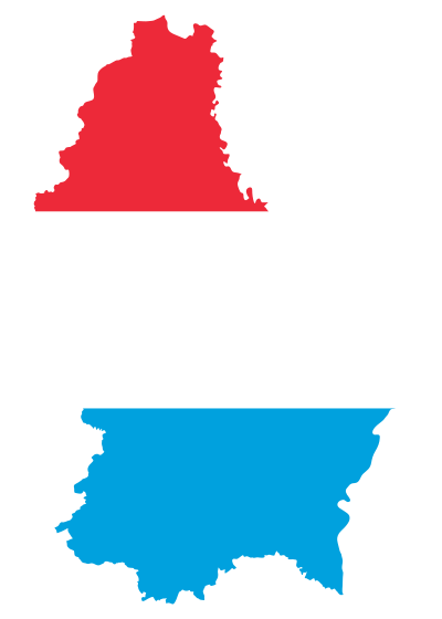 Luxembourg Map Flag clipart