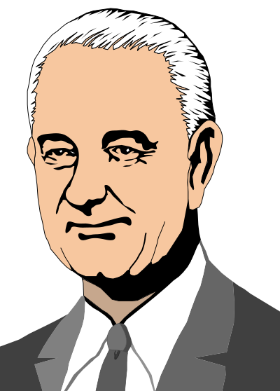 Lyndon b johonson clipart