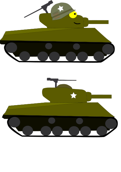 M4 Sherman clipart