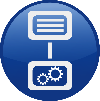 Machine control-blue clipart