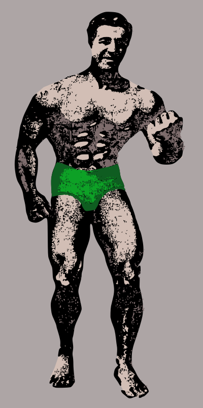 Macho Strong Man clipart