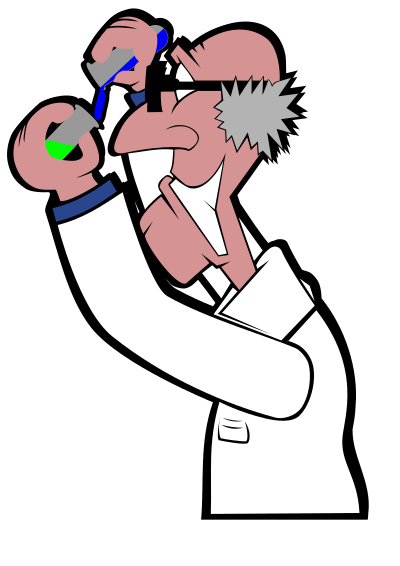 Mad scientist clipart