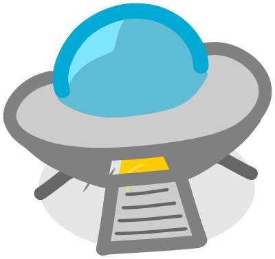 Mad UFO clipart