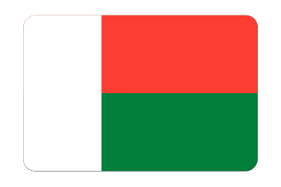 Madagascar flag (bevelled) clipart