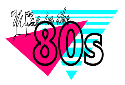 Made in the 80s clipart