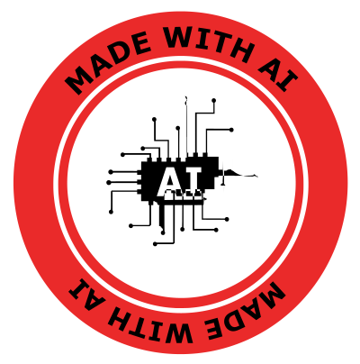 Made with AI Stamp clipart
