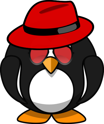 Mafioso Pinguin clipart