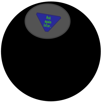 Magic 8-ball clipart