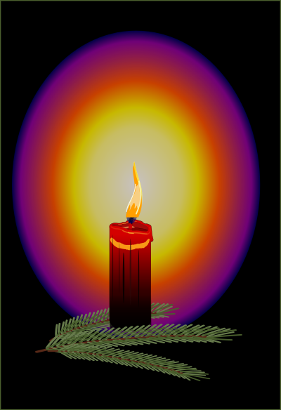 Magic candlelight clipart