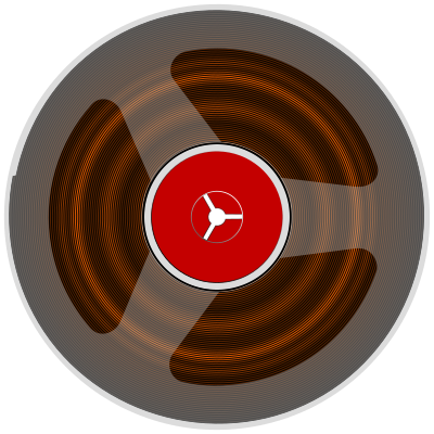 Magnetic tape reel clipart