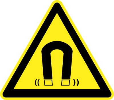 Magnets Warning Symbol clipart