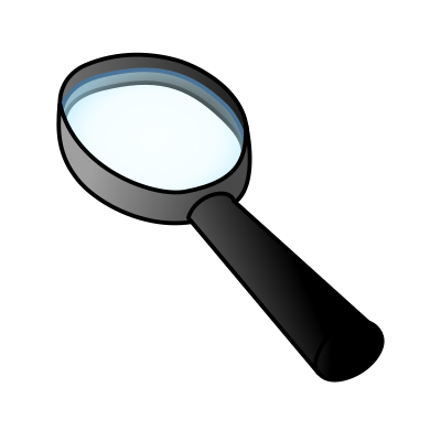 Magnifier [Black] clipart