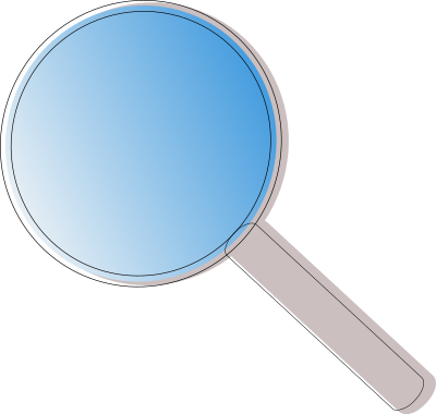 Magniflying glass clipart